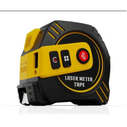 Laser and manual measuring tape